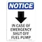 Signmission OSHA Sign, 18" H, Aluminum, In Case Of Emergency Sign With Symbol, Portrait, 1218-V-13667 OS-NS-A-1218-V-13667 - alternate 1